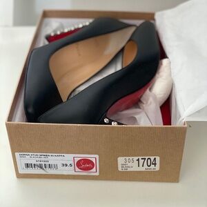 Christian Louboutin Donna 85mm black leather pumps